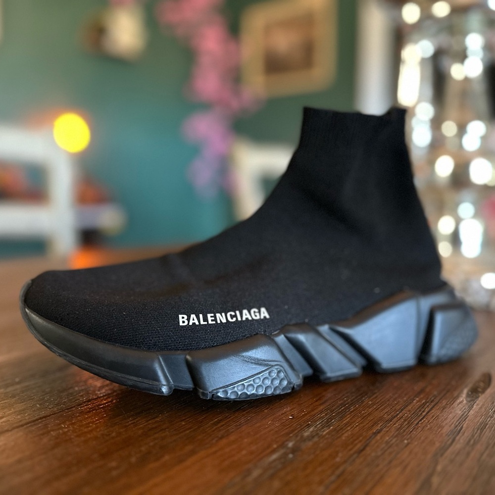 Balenciaga MEN'S SPEED 2.0 RECYCLED KNIT SNEAKER